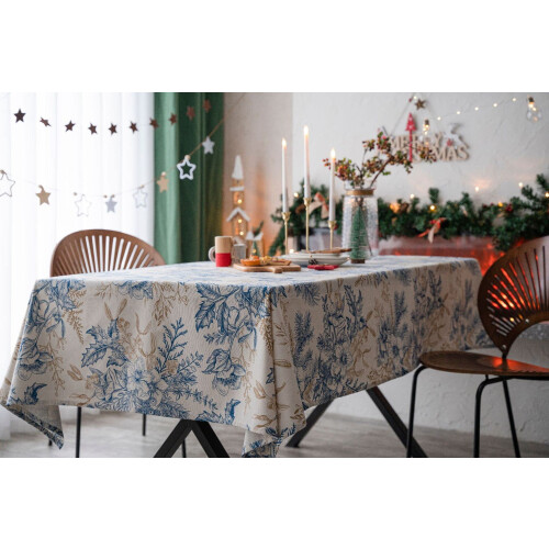 Cotton-Linen Rectangle Tablecloth 140x200cm 2