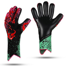 (6, red) Soccer Goalie Gloves Youth Adults, 4+3mm Super Grip High Performance Goalkeeper Gloves, Breathable Soccer Gloves