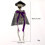 40cm Poseable Halloween Skeleton with Top Hat or Cape 3