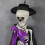40cm Poseable Halloween Skeleton with Top Hat or Cape 5