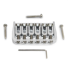 6-String Guitar Fixed Bridge 72.8 Fixed Bridge Body Fittings Alloy Drawing Plate String Bridge Chrome