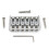 6-Strängad Gitarr Fixed Bridge 72.8 Fixed Bridge Body Fittings Legering Ritplatta String Bridge Krom 1