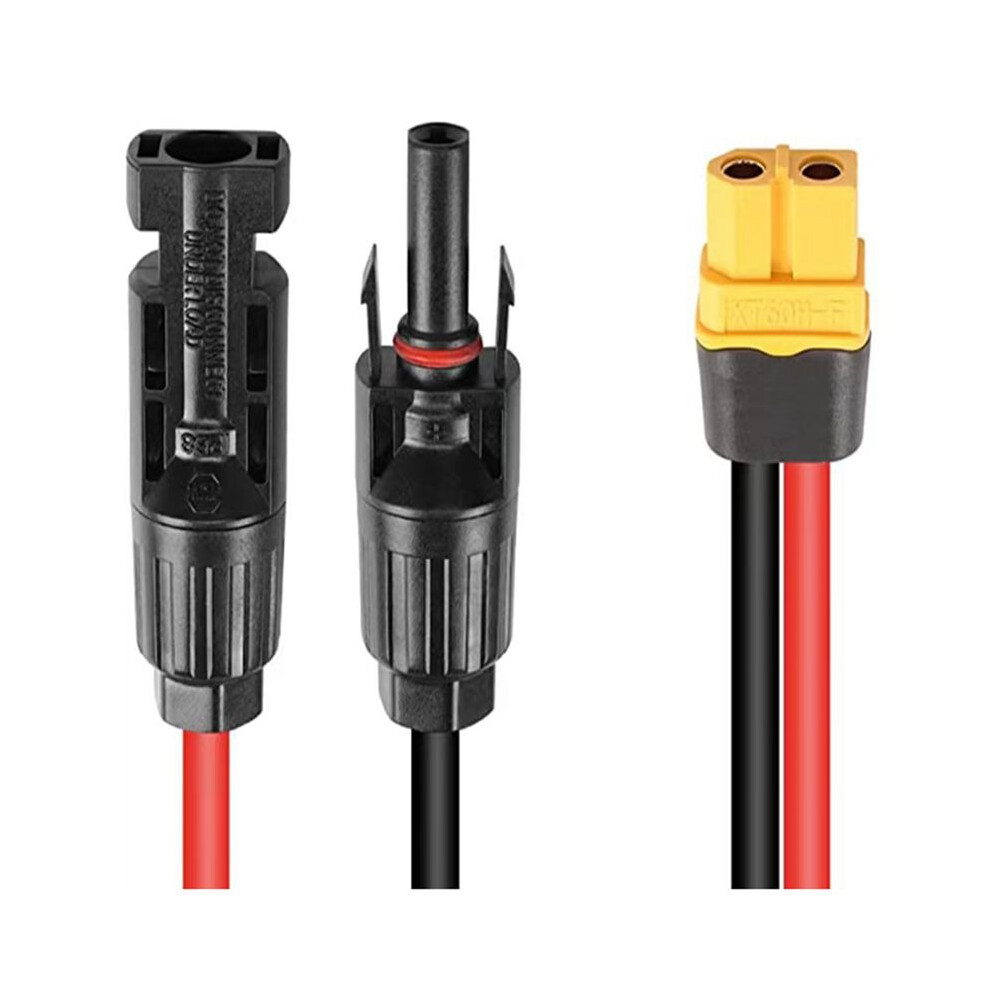 Solar Cable Solar To Xt60 12Awg Charge Extension Cable Solar Panel Connector To Xt60 Connector For Solar Generator F 4712233994204