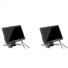 Monitor para coche de 7 pulgadas con pantalla LCD, resolución 800x480 y doble entrada.