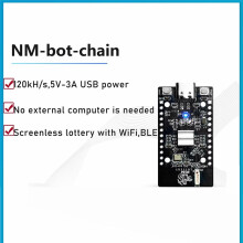 NM-Bot-Chain NMMiner Lucky BTC Solo Lottery Miner 120KH/S Higher Nerdminer V2 ESP32S3 Chain un par un Faible Puissance 1Pcs