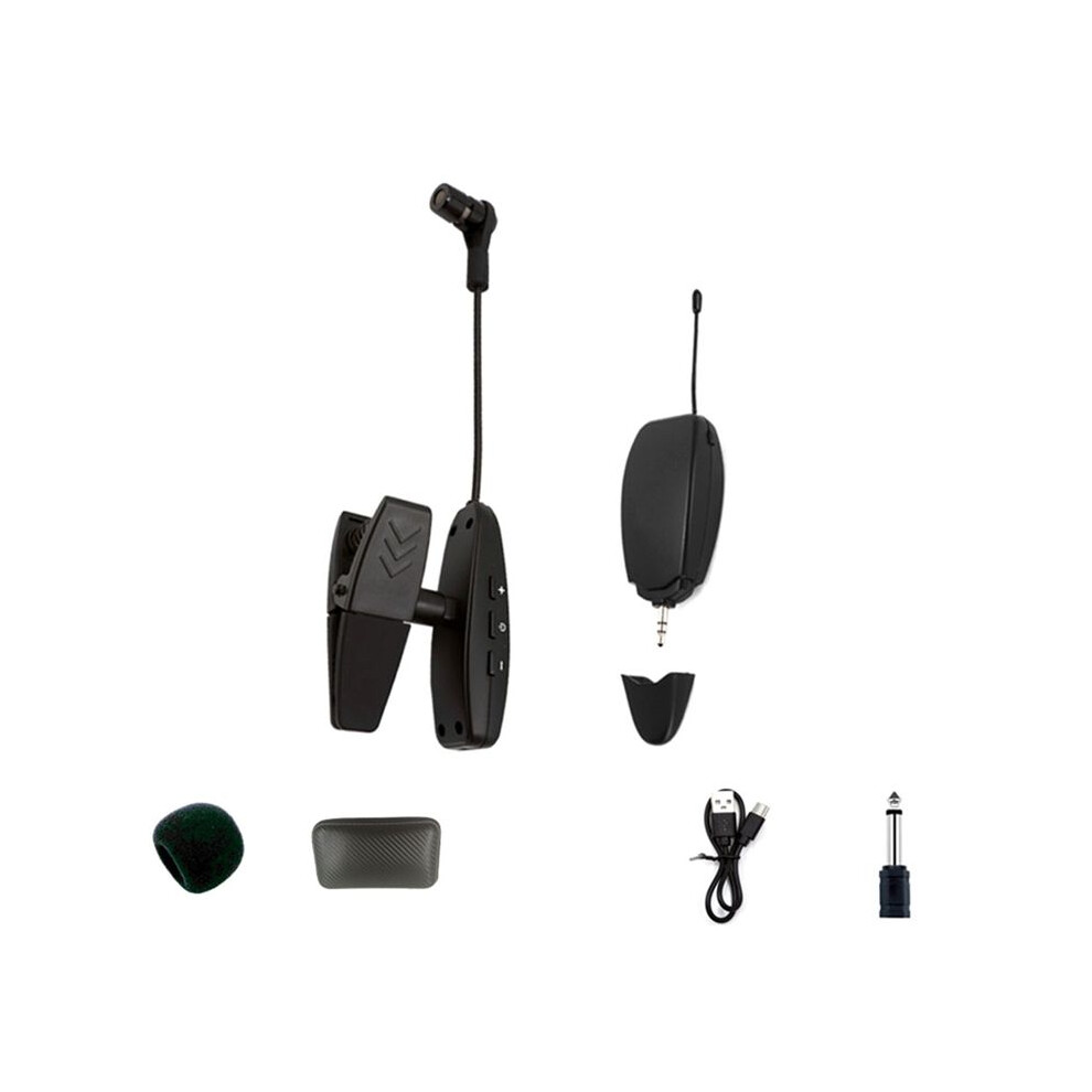 Uhf 2.4G Wireless Microphone System For Instruments - Receiver And Transmitter Set For Saxophone 6031598325439
