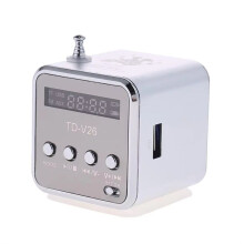 TD-V26 Tragbarer -Lautsprecher, Unterstützt TF-Karte, FM-Radio, AUX-Stereo-Musik-Player, -Lautsprecher