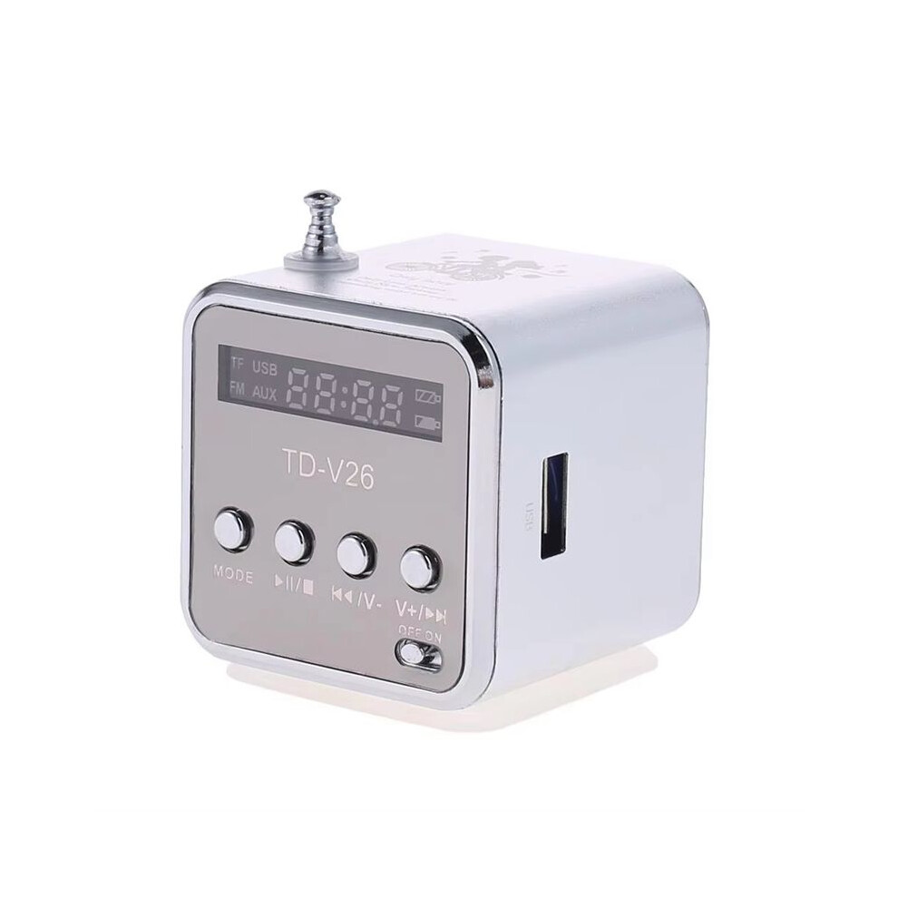 Td-V26 Portable Sound Speaker Support Tf Card Fm Radio Aux Stereo Music Player Speaker Light 6031526695597