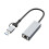 Adaptador Ethernet USB-C y USB-A de 2,5 Gbps con carcasa de aluminio. 6