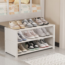 Étagère à chaussures à 3 niveaux – Armoire de rangement étroite en plastique, 56,5 x