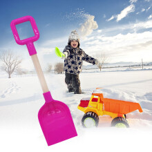 Plastic Shovel with Square Handle for Sand Gardening and Outdoor Activities Lightweight and Durable Design for Boys Girls and Adults