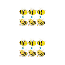 12Stk Bienenbroschen Gelb Legierung Anstecker Für Kleidung