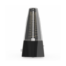 Metrônomo mecânico para guitarra, violino e piano, preto.