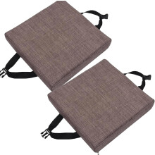 Vierkant krukkussen 10x10x2 inch zwart-grijs