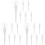18Pcs Mini White Lip Gloss Bottles Reusable Plastic Lip Balm Tubes 1