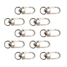 YIEMEEN 10 Pcs Metal Swivel Lobster Claw Clasps Keychain Clasps for Keyrings Findings Crafts Connector Jewelry Making