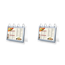 2Pièces Support De Prix Double-Face Transparent PVC