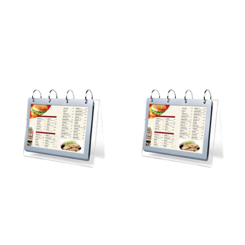 2Pièces Support De Prix Double-Face Transparent PVC