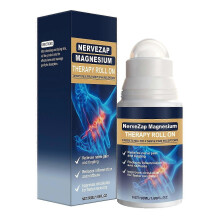 Magnesium Therapy Roll-On Serum, Joint Care Roll-On for Sore Muscles, Back, Neck, Legs, Feet, Fast-Absorbing, Portable Design