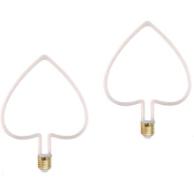 2 stuks 4W E27 LED-filamentlampen warm wit