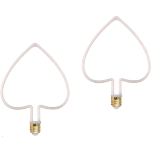 2 stuks 4W E27 LED-filamentlampen warm wit