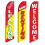 3ft x 5ft Polyester Swooper Flags Set – Willkommen jetzt 1