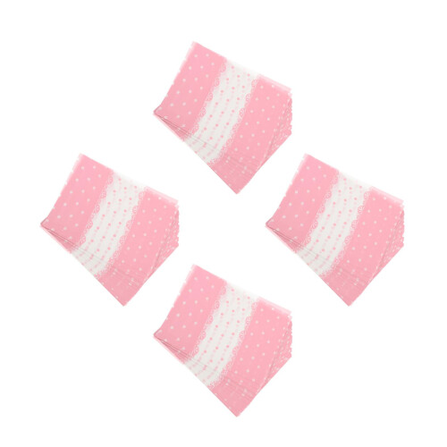 400Sheets Pink Decorative Food Wraps with Dot Patterns for Kitchen Use
