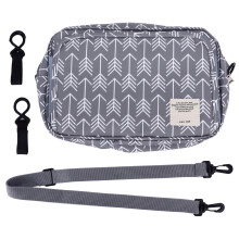 Bolsa impermeável para carrinho de bebê com vários bolsos, pacote com 1 unidade