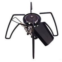 Portable Spider Cassette Stove with Foldable Firepower, Igniter for Outdoor Camping, Hiking, Picnic Survival Cookware A