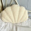 Seashell Throw Pillows, Shell-Shaped Beige Decorative Plush Pillows for Bed/Couch (13x10 inch) 5