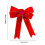 LED Christmas Wreath with Red Velvet Bows Red 6
