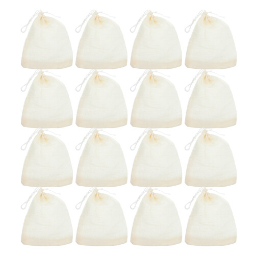200Pcs Fine Mesh White Cotton Tea Sachets Drawstring Bag for Loose Tea 1