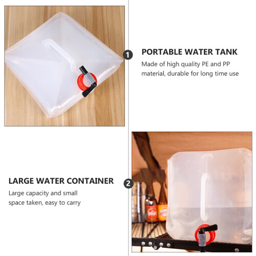 Réservoir d'eau pliable avec robinet 15 L 1