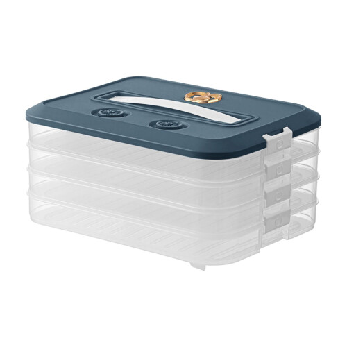 4-Tier Stackable Airtight Food Storage Box – 30.6 x 23 cm 1