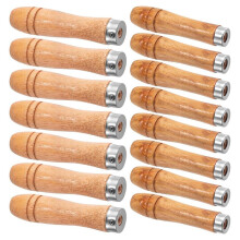 20pcs Wooden File Handle with Strong Metal Collars,10pcs for 6 Inch-8 Inch File + 10pcs for 10 Inch-12 Inch File(2 Size)