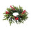 Christmas Candle Ring Garland with Red Berries & Eucalyptus 2