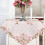Flowers Embroidered Table Runner Square Lace 33.4x33.4 Inch 4