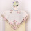 Flowers Embroidered Table Runner Square Lace 33.4x33.4 Inch 6