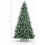 4.5FT Flocked Christmas Tree with Pine Cones 1000 Branches 2