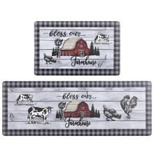 Kitchen Runner Rug Set 44x70 + 44x120cm 10mm Thick