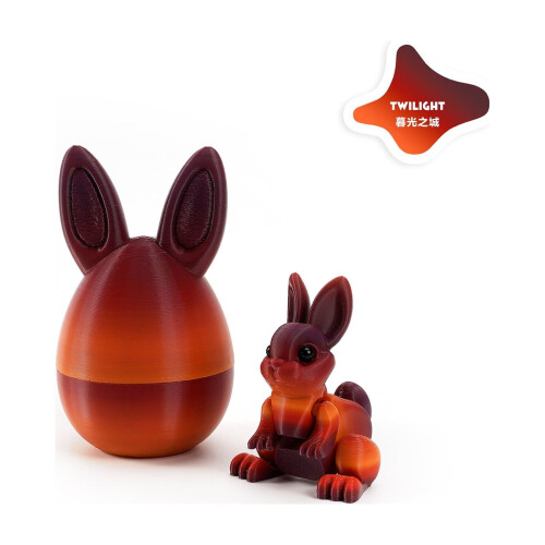 Påskekanin-egg fidget-leke 3D-printet 1 stk