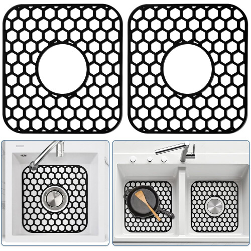 2 Pack Silicone Sink Protectors 12 x 11 in