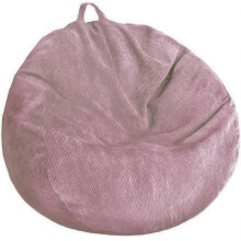 Corduroy Bean Bag Chair Cover for Stuffed Animal Storage, Washable Soft Plush Toy Organizer, Pet Bed for Dogs Cats,Lazy Sack, Dusty Pink