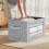 PVC Front Window Storage Box, Foldable Polyester Bin, 1