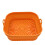 Silicone Air Fryer Liner 8" Square Foldable BBQ Mat 1