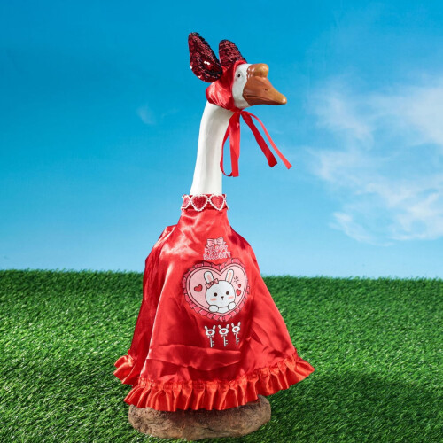 Robe pour petits chiens et chats – Satin, ourlet à volants, 1