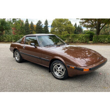 1983Mazda RX-7Hnědý vintage plakát24x36 palců