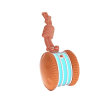 Juguete interactivo para perros con cuerda y giro aleatorio – Recargable