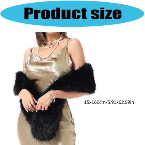 Plush Shawl Scarf Blanket 15x160cm 2