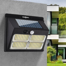 Solar Outdoor Motion Sensor Lights, 19ft Range, 220 Wide Angle, 3 Modes, Compatible with Solar Wall Security Light for Patio/Yard/Garage